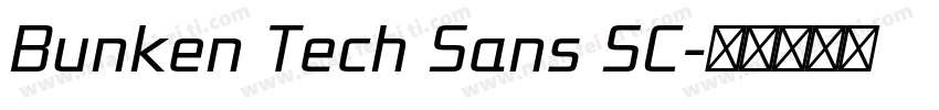 Bunken Tech Sans SC字体转换